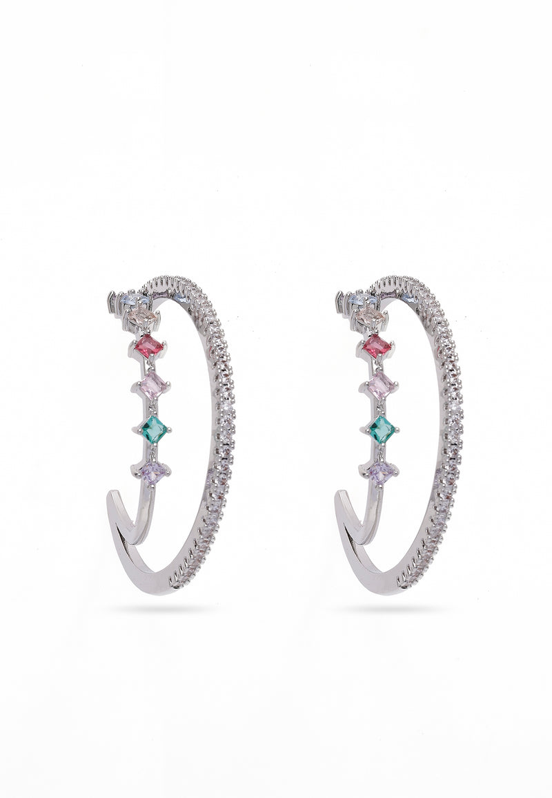 Multi colored Hoop Earrings
