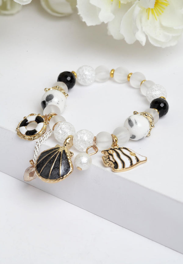 Bracelet de perles de graines de coquillage Boho