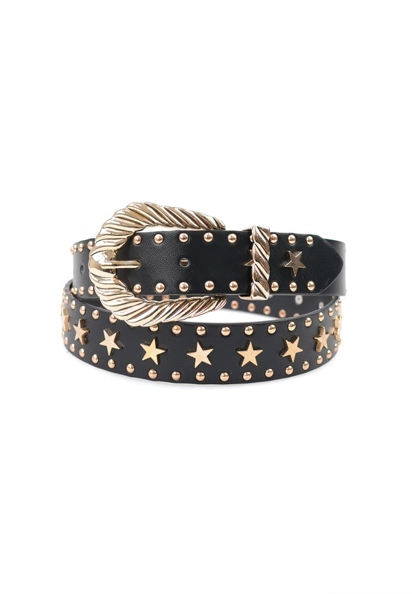 Belt Dubh Sleek le Sonraí Réalta